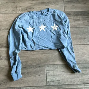 Mono b crop sweatshirt Blue thumbnail 1
