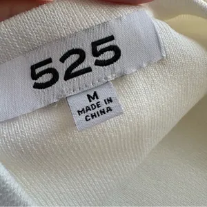 525 America knit elastic cross strap open back midi dress off white Ivory Medium thumbnail 11