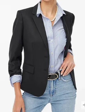 J.Crew Original Schoolboy Navy Blazer Preppy Academia Old Money Jacket thumbnail 1