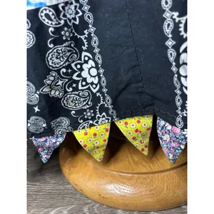 Handmade Bandana Patchwork Maxi Skirt Multi Color Paisley Tie Dye Boho Western thumbnail 8