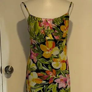 AUW Secret Charm Floral Tropical Print Maxi‎ Dress - Size XL - NEW With Tags. thumbnail 5
