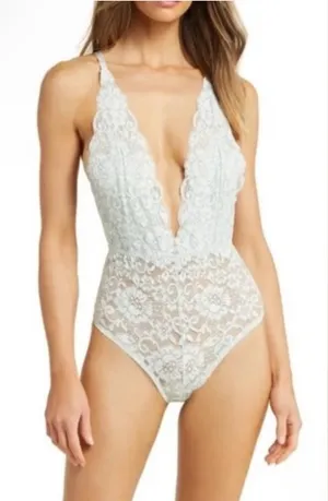 NWT We are HAH Comin’ in HAHt Lace Bodysuit thumbnail 1