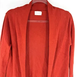 Dreamers Longline‎ Open Cardigan Rust Orange Size M/L thumbnail 2