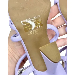 BP Sandals Womens Size 5.5 Lilac‎ Wraparound Square Toe Strappy Heels thumbnail 7