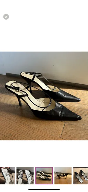 Authentic Vintage Prada Strappy Kitten Heels thumbnail 8