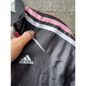 Adidas size S lightweight running jacket reflective stripes thumbnail 4