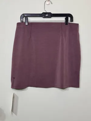 Lululemon Softstreme High Rise Mini Skirt Goodnight Plum Large NWT thumbnail 4