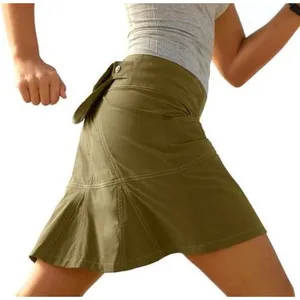 Athleta Olive Green Hiking Skort with Detachable Pouch Size 4 Activewear Skirt thumbnail 1