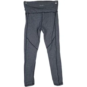 Calvin Klein Performance Athletic Fold Over Leggings Striped‎ Stretch Women's S thumbnail 2