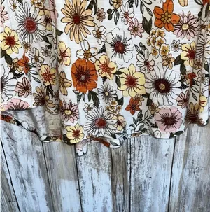 Maurices Floral Ruffle Trim Tank •Large thumbnail 3