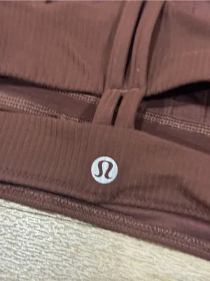 Lululemon Ribbed Nulu Strappy Yoga Bra *Light Support, A/B Cup Java Size 6 thumbnail 5