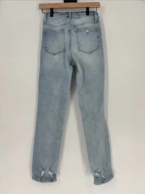 Vervet high waisted straight jeans distressed 25 thumbnail 3