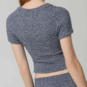 American Eagle OFFLINE By Aerie Boucle T-Shirt Royal Navy NWT Medium thumbnail 10