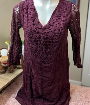 Burgundy dress Purple Size M thumbnail 1