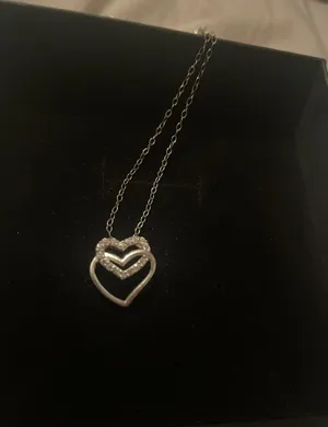 Heart necklace Silver thumbnail 1