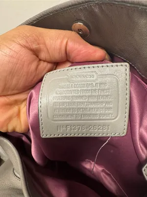 Coach Signature Jacquard Gray Hobo Bag with hangtags thumbnail 13