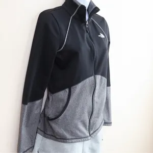 The‎ North Face Womens Small P Jacket Full Zip Gray Black Cinder 100 Athletic thumbnail 4