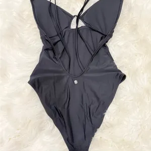 Gymshark Black Cutout One-Piece Swimsuit Strappy Back Medium thumbnail 10