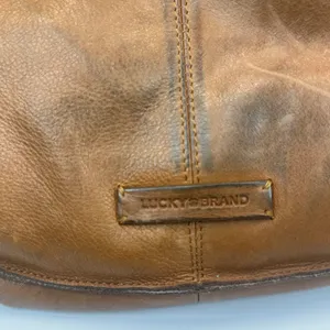 Lucky Brand Brown Leather Patchwork Crossbody Bag‎ Adjustable Strap Boho Western thumbnail 12