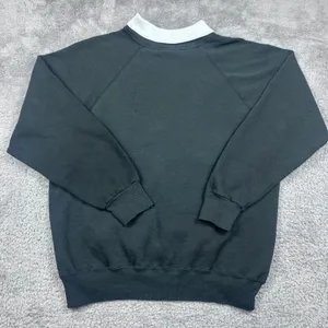 Unbranded Cardinal Embroidered Sweatshirt Women L Black Mock Neck Raglan Vintage thumbnail 6