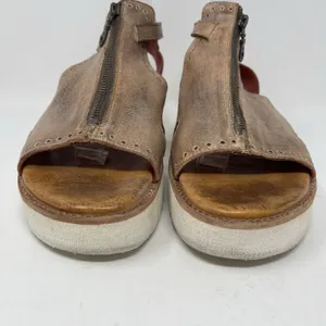 Bed Stu Clancy Buckle Platform Sandals Women's Size 10 Brown Leather Boho Rustic thumbnail 6