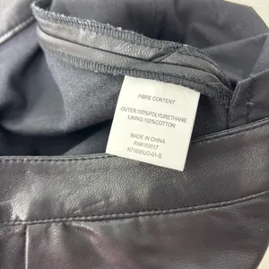 Princess Polly Zyaire Mid Rise Faux Leather Pants Black Size 4‎ thumbnail 9