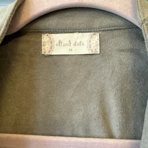 Soft Altar’d State‎ Open Vest Medium Taupe Light Brown Beige thumbnail 2