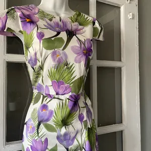 Alice‎ + Olivia Kirby Faux-Wrap Floral Flounce Dress thumbnail 6