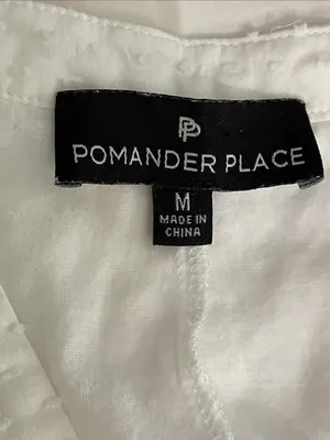 Tuckernuck Pomander Place Kenzo Tiered Dress White Swiss Dot Sleeveless Medium thumbnail 2