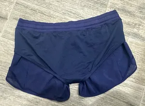 Lululemon navy blue running shorts Sz 8 thumbnail 4