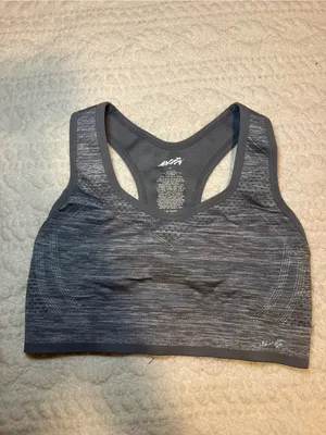 Avia Sports Bra Grey Racerback Medium thumbnail 2