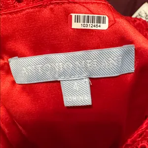 Antonio Melani Red Lace Sheath Dress Size 4 –‎ Cocktail Wedding Guest Party thumbnail 9
