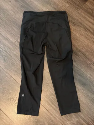 lululemon athletica Black Cropped Leggings 8 thumbnail 2