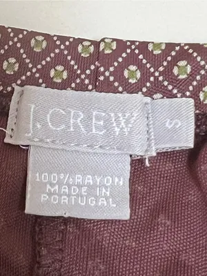 J. Crew Women’s Brown Diamond Pattern Skirt - Size Small - EUC thumbnail 4