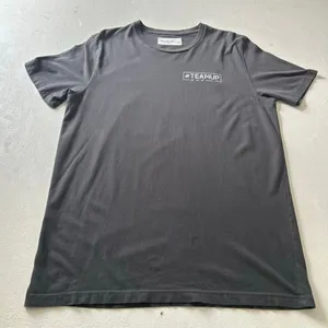 Abercrombie & Fitch #TEAMUP Graphic Tee | Soft Black Cotton T-Shirt | Size L thumbnail 4