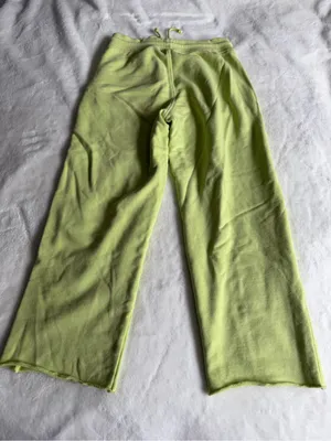 Cream Yoga Phoenix Cropped Straight-Cut Sweatpants Size Small thumbnail 6
