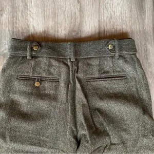Rachel Roy Olive Wool Blend Shimmer Straight Leg Pants Size 4 thumbnail 8