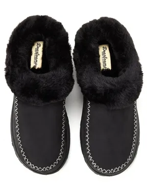 Dearfoams Cozy Comfort Women's Moc Toe Clog Slippers size 7-8 thumbnail 1