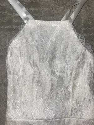 White Lace Graduation Dress thumbnail 6