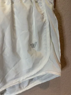 Varsity Cheer Women’s White NCA Lined Shorts Size Medium Cheerleader thumbnail 3