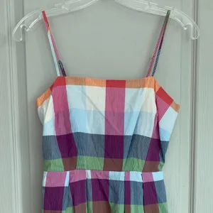 Kate Spade New York Target Plaid Midi Dress‎ XXS Multi Color Seersucker Pockets thumbnail 4