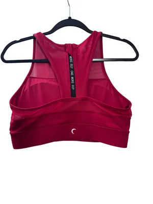 ZYIA ACTIVE RED All Star Mesh-Detail Sports Bra thumbnail 3