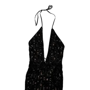 Michael Costello x REVOLVE Monique Gown in Black, Size XS thumbnail 4