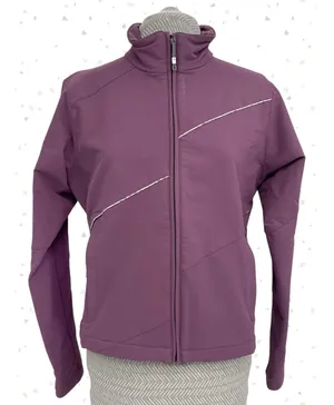 Merrell Purple Softshell Jacket Full Zip Up Hiking Outdoor Coat Gorpcore Size M thumbnail 1
