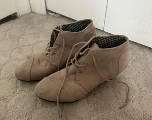 Mini Bootie Wedges Gray Size 8.5 thumbnail 1
