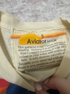 Aviator nation logo boyfriend tee size small  thumbnail 3