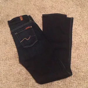 7 For All Mankind Kimmie Dark Wash Straight Leg Jeans Minimalist Capsule Denim thumbnail 3
