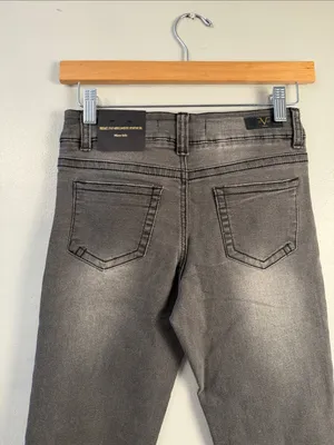 Versace V 1969 Skinny Raw Hem Jeans Women's Mid Rise Med Wash Distressed 25 thumbnail 12
