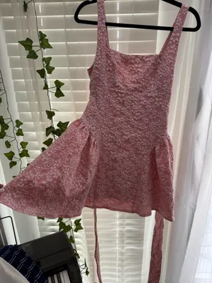 Shop Cider Pink Basque Dress thumbnail 1