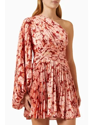 NWT Acler Auroa Floral Pleated Mini Dress Size 6 thumbnail 7